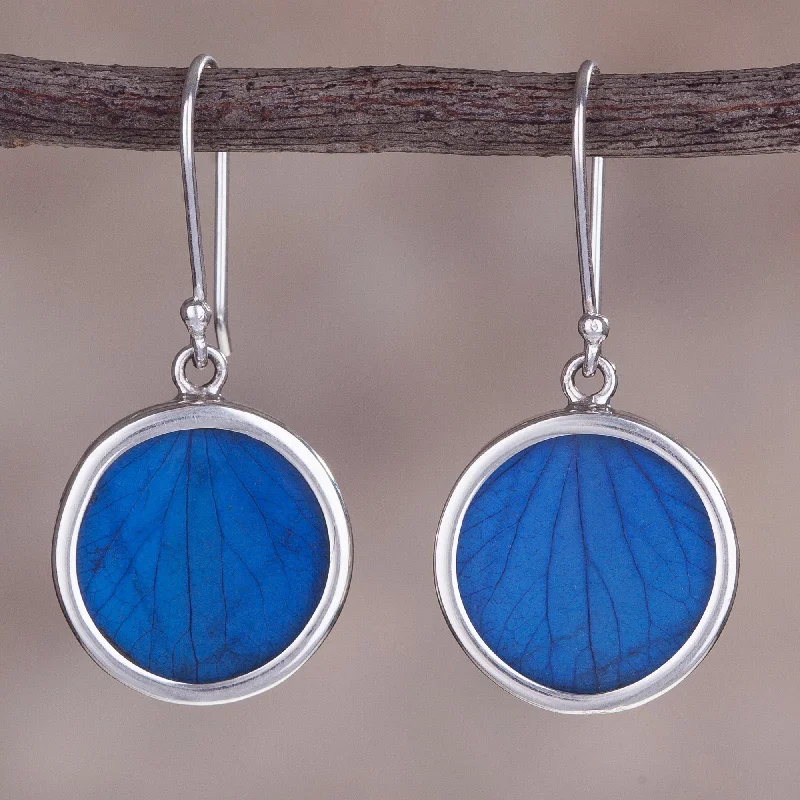  -Anti-scratch sofa protective coverBlue Eden Sterling Silver and Natural Leaf Earrings in Blue from Peru