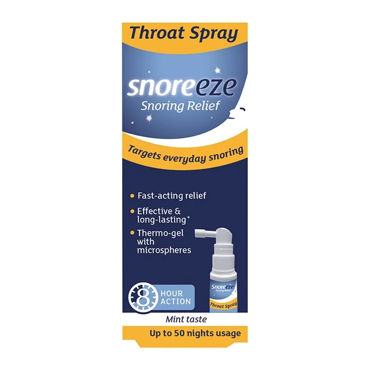 - Pet tear stain cleaning wipesSnoreeze Snoring Relief Throat Spray 22ml