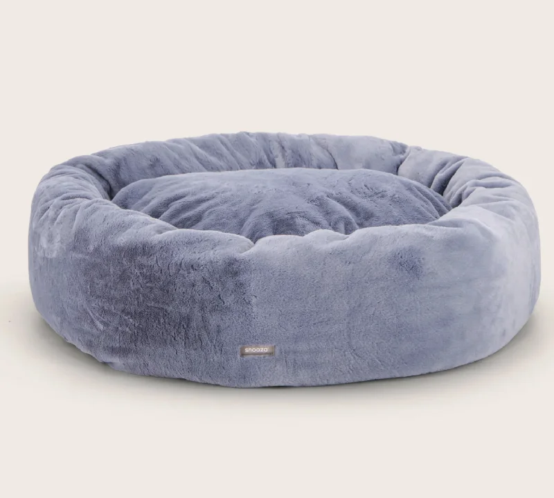 - Natural latex pet mattressSnooza Cuddler Luxe Fur - Smokey Blue - Medium