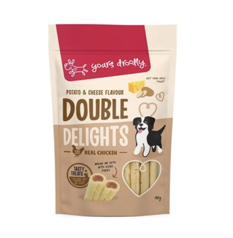 - Parrot climbing and standing wooden frameYours Droolly Double Delights - Potato & Cheese (150g)