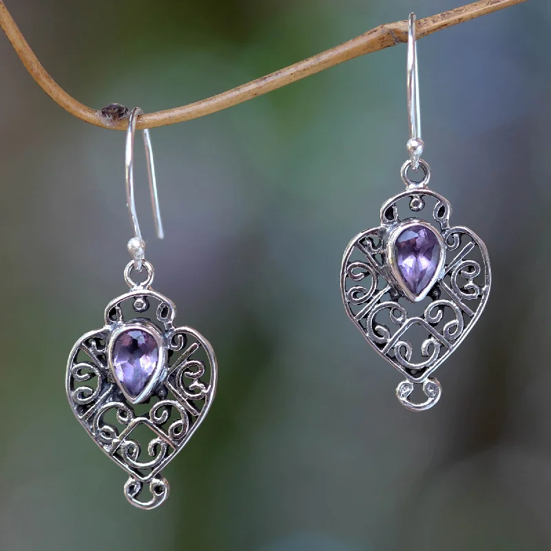 - Foldable and portable cat bagHibiscus Dew Earrings Handcrafted in Sterling Silver and Amethyst