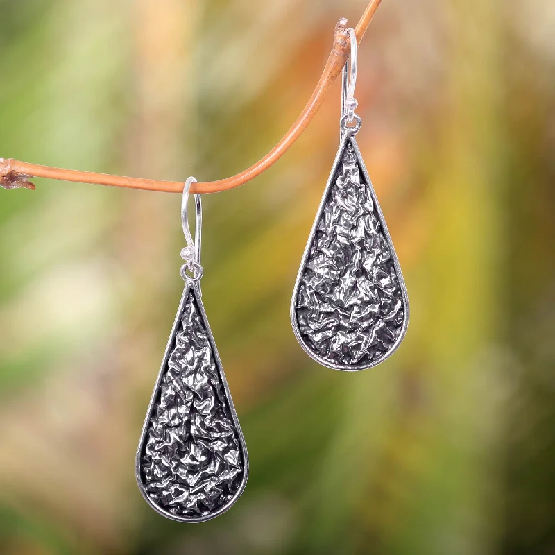 - Postoperative pet anti-licking Elizabethan collarSun-Dried Leaves Handmade 925 Sterling Silver Dangle Earrings