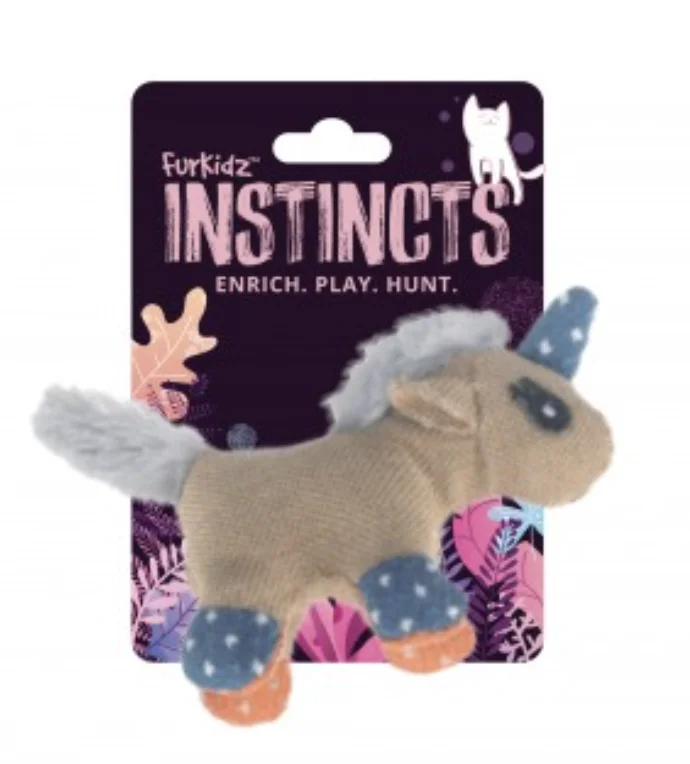 - Cat stress soothing sprayFurkidz Burlap Cat Toy - Unicorn