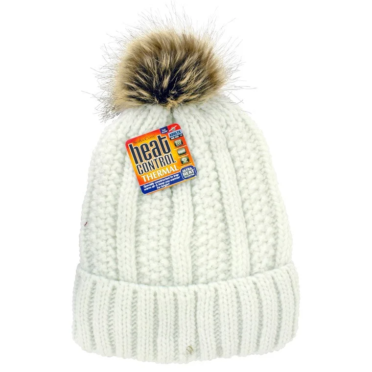 - Postoperative pet anti-licking Elizabethan collarLadies Heat Control Beanie w/ Pom Pom, Cream