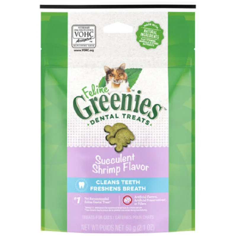 - Remote interactive pet feederGreenies Dental Treats for Cats - Shrimp Flavour (60g)