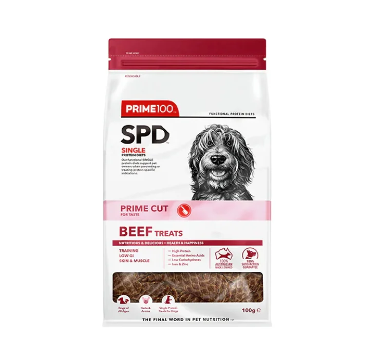 Pet ProductsPrime100 SPD Prime Cut Treats - Beef (100g)