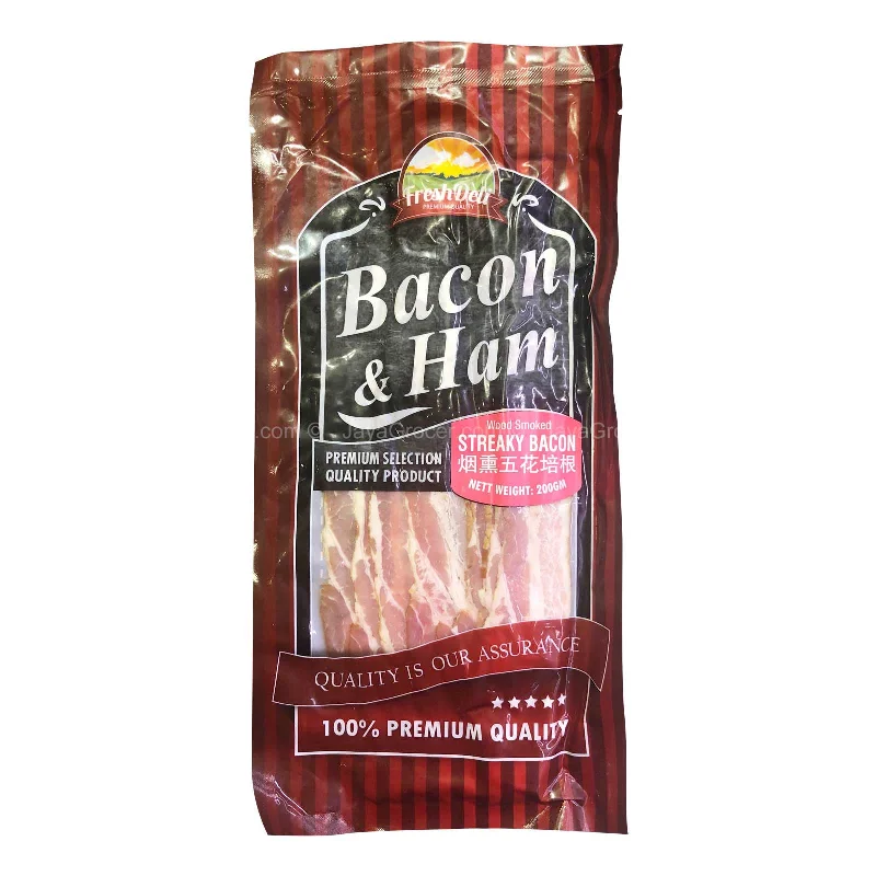 - Parrot climbing and standing wooden frame[NON-HALAL] Fresh Deli Smoked Streaky Bacon 200g