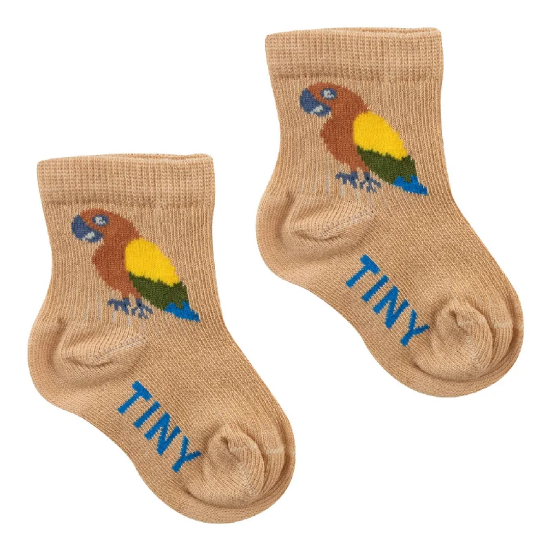 - Natural latex pet mattressTiny Cottons Almond Tropical Quarter Socks