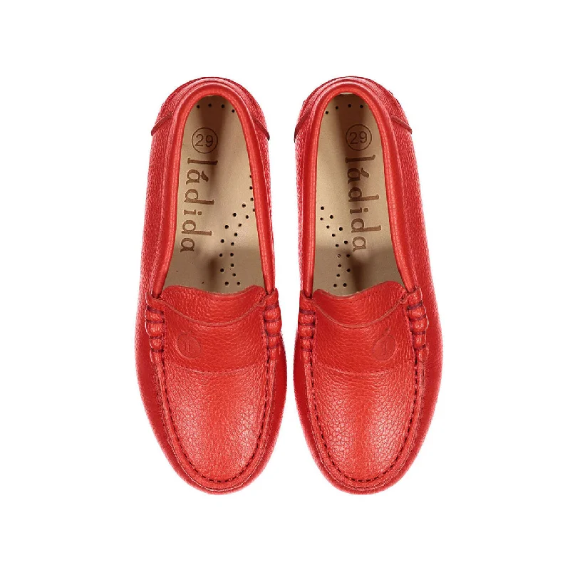 - Solid wood cat climbing frame customizedLadida Red Leather Loafer