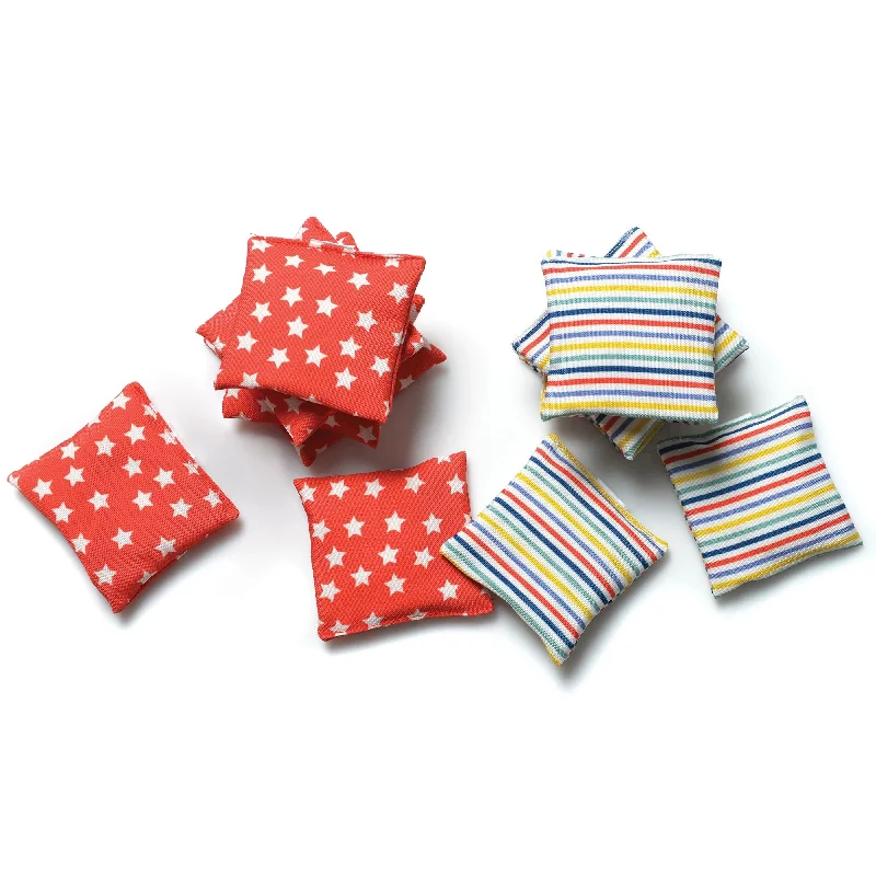 - Parrot toy selectionStripes & Stars Bean Bags | 12 ct