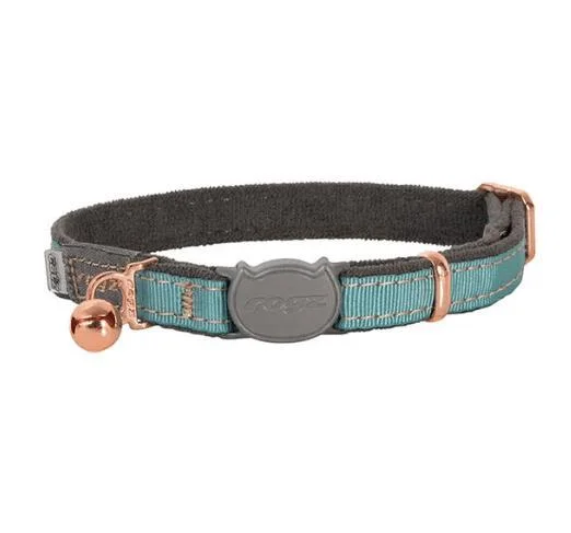 - Parrot climbing and standing wooden frameRogz Urbancat Safety Release Collar - Turquoise Moon