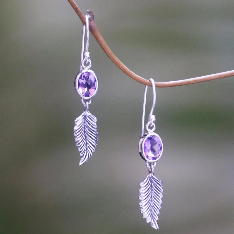 - Parrot climbing and standing wooden framePassionate Hope Handmade Sterling Silver and Amethyst Dangle Earrings