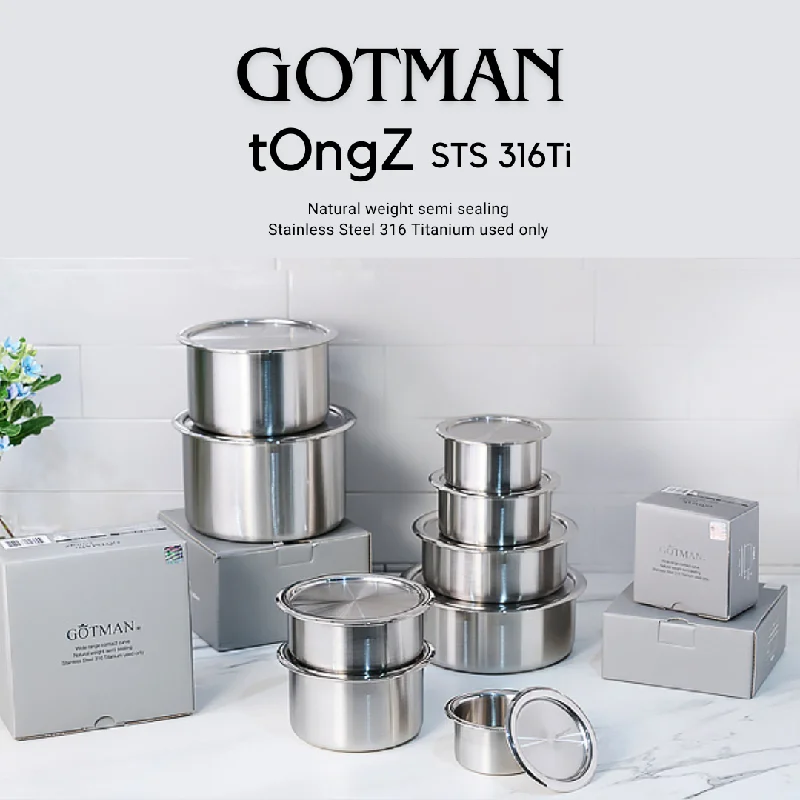 - Air box TSA certified check-in고트만 통즈 316Ti 스텐 반찬통 3호~7호 GOTMAN TongZ Stainless Food Container