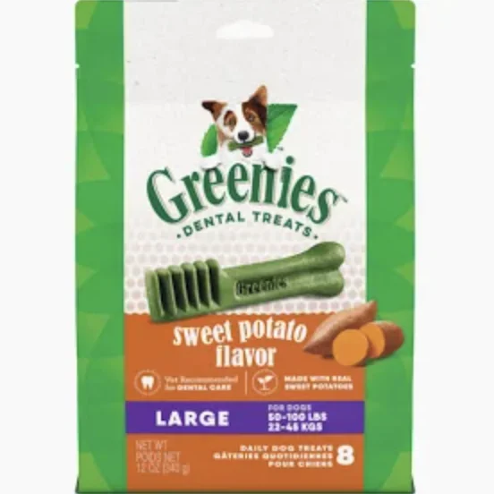 - Dog heart rate monitoring collarGreenies Dental Treats for Dogs - Sweet Potato - Large Size (340g)