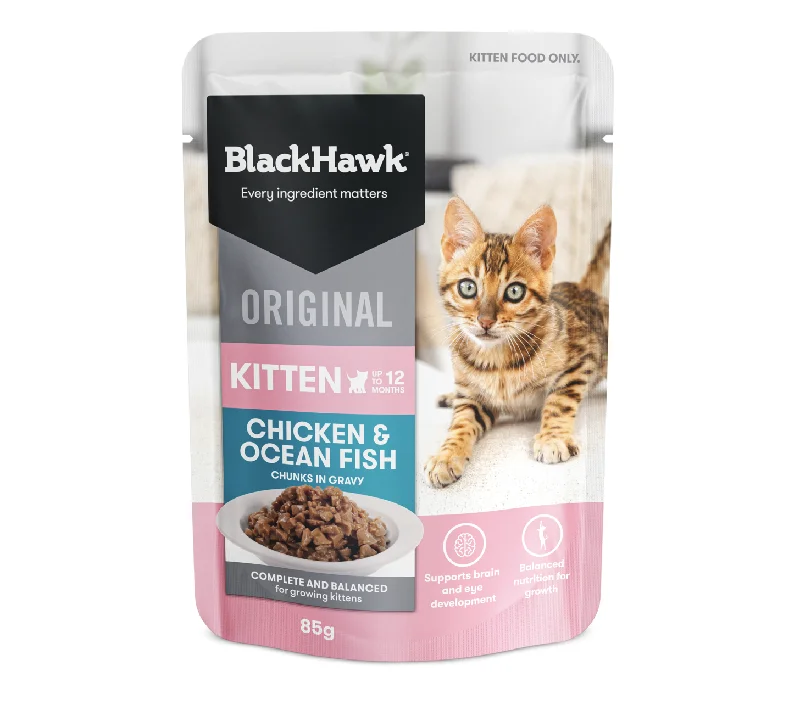 - Air box TSA certified check-inBlack Hawk Cat Wet Food - Kitten - Chicken & Fish - Box (12 x 85g)