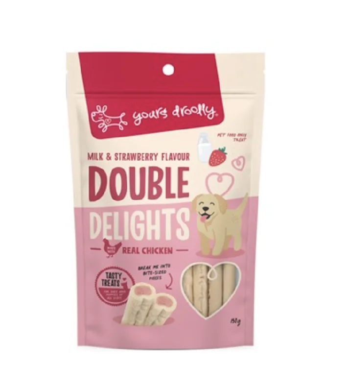 - Rabbit grass rack to prevent waste food boxYours Droolly Double Delights - Milk & Strawberry (150g)