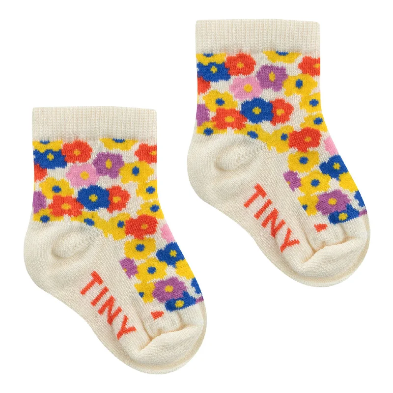 - Pet smart GPS locatorTiny Cottons Light Cream Flowers Quarter Socks