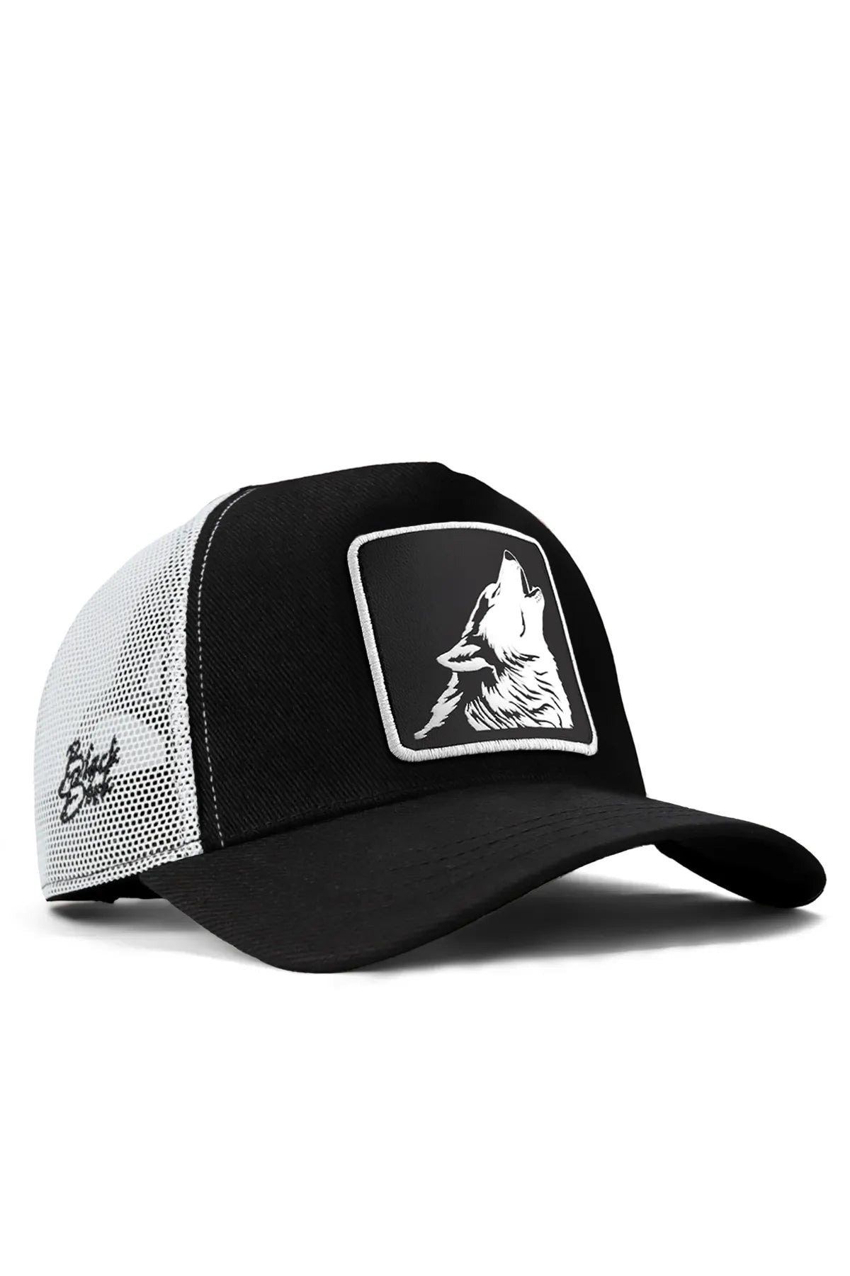 - Natural latex pet mattressBlackBörk Men's Black-white Baseball Trucker Wolf Hats