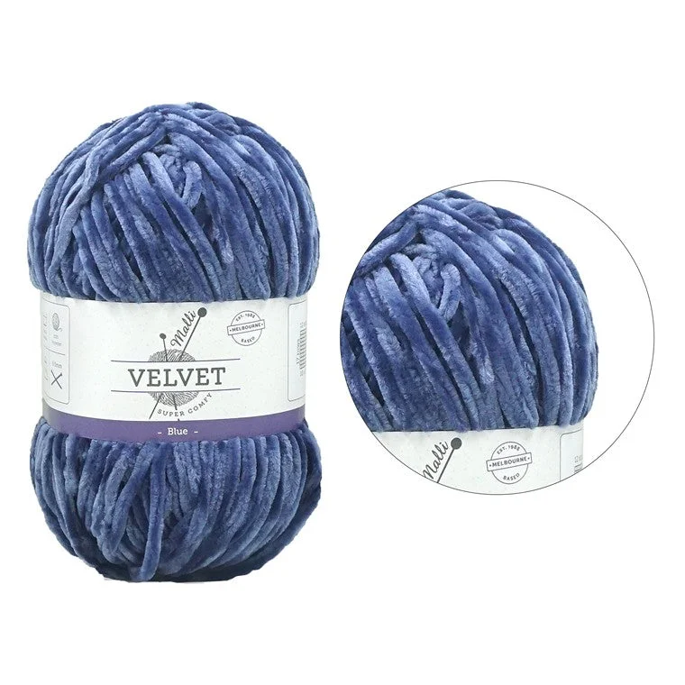 - Pet tear stain cleaning wipesVelvet Solid Yarn, Blue, 100gm