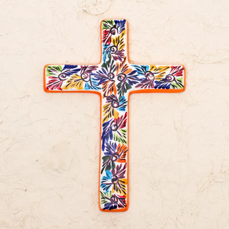 - Elderly dog ​​joint care mattressSpiritual Fireworks Artisan Crafted Multicolored Ceramic Wall Cross from Mexico