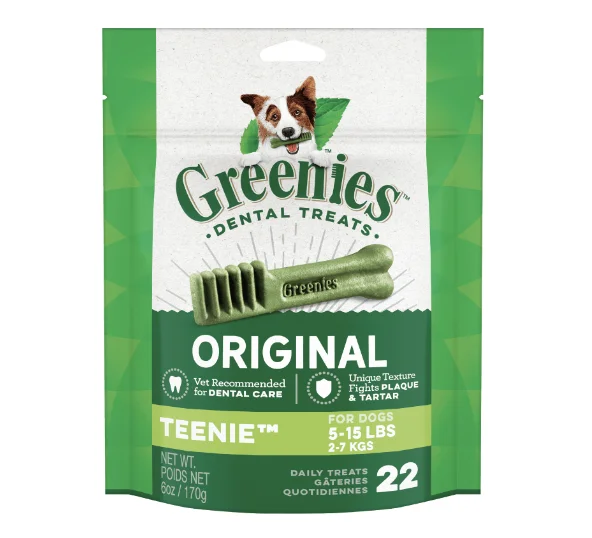 - Teething and chewing toys for puppiesGreenies Dental Treats for Dogs - Teenie Size (170g)