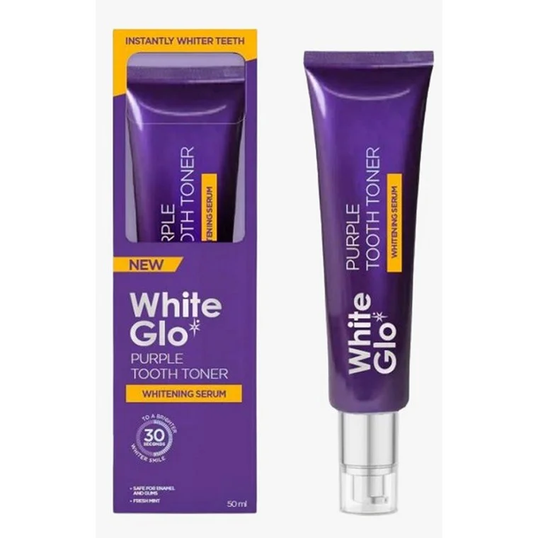 - Pet tear stain cleaning wipesWhite Glo Purple Tooth Toner Serum