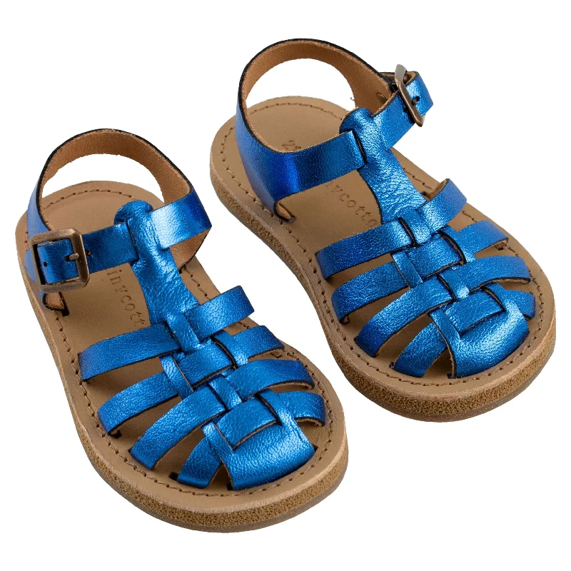 - Dog heart rate monitoring collarTiny Cottons Lapis Blue Metallic Braided Sandals