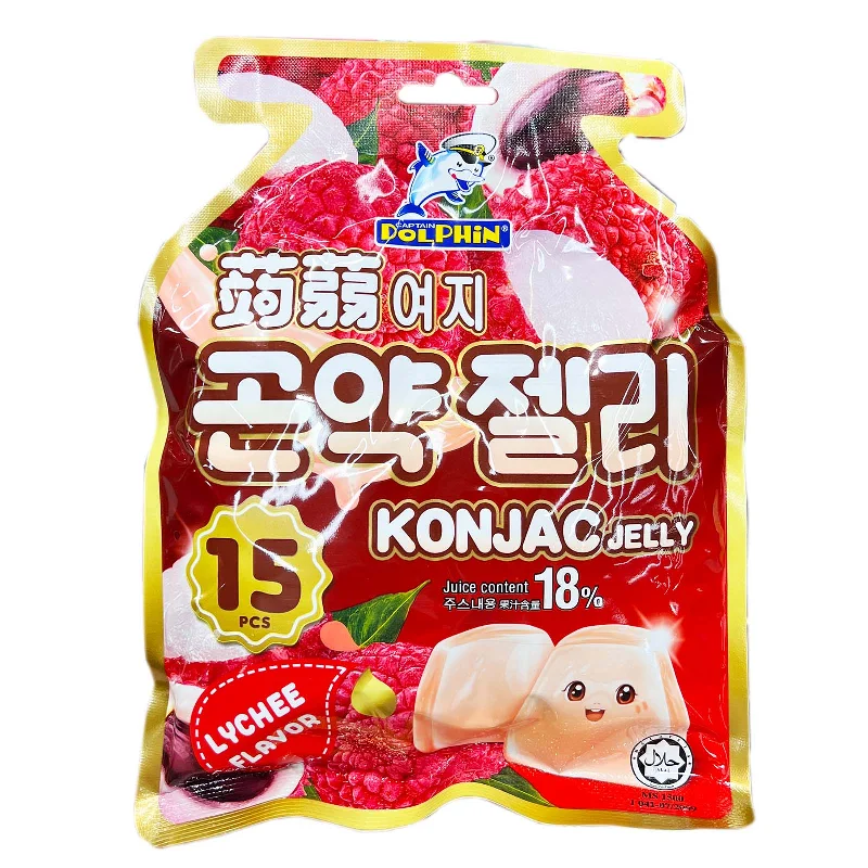 - Dog disposable foam shower gelDolphin Konjac Jelly Lychee 300g