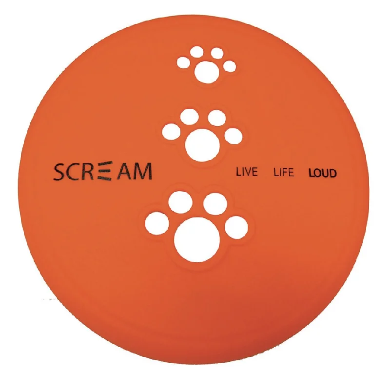 - Dog heart rate monitoring collarScream Silicone Pet Flyer - Loud Orange - Small 18cm