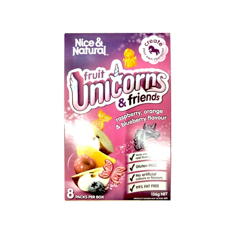 - Winter warm clothes for short-haired dogsNice and Natural Fruit Snacks Unicorn Friends 136g