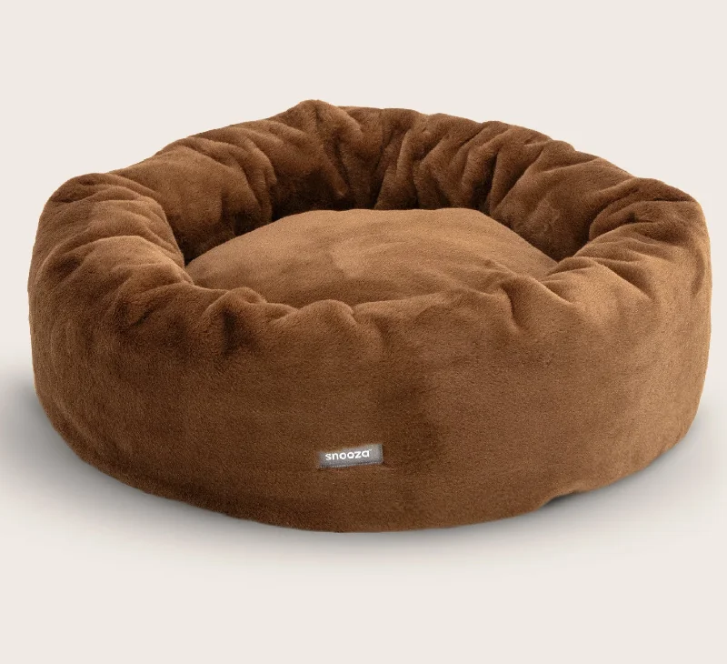 ---Snooza Cuddler Luxe Fur - Nutmeg - Medium