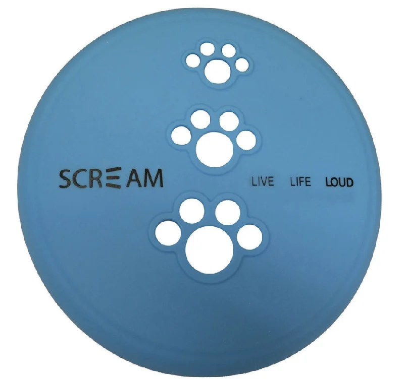 - Dog disposable foam shower gelScream Silicone Pet Flyer - Loud Blue - Small 18cm