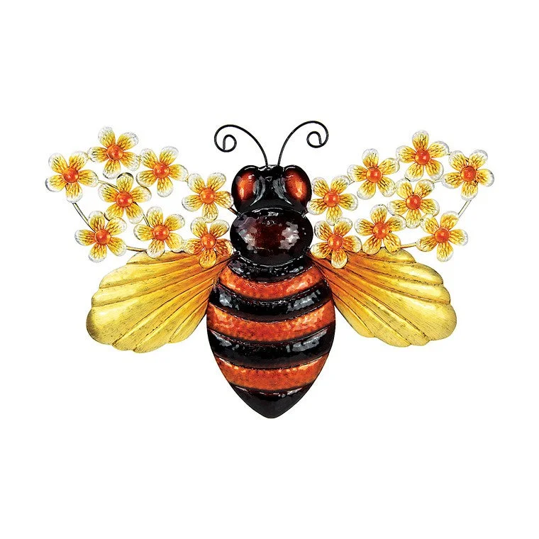 ---Metal Wall Art, Bee, 46cm