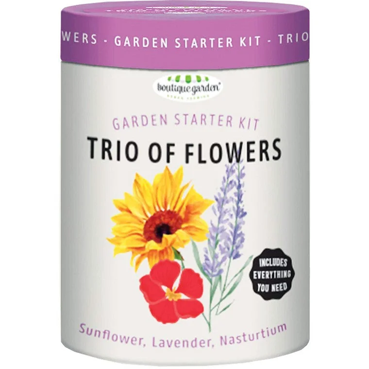 - Postoperative pet anti-licking Elizabethan collarTrio Of Flowers Garden Starter Kit