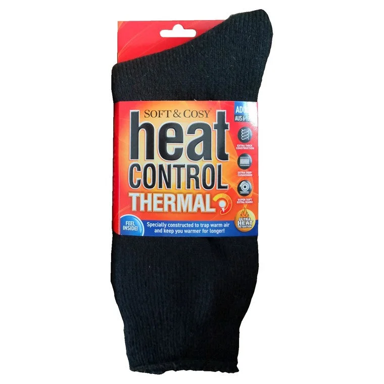 - Dog anti-slip matMens Premium Heat Control Socks, Black