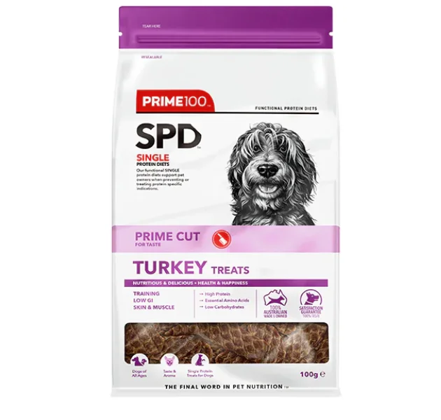 ---Prime100 SPD Prime Cut Treats - Turkey (100g)