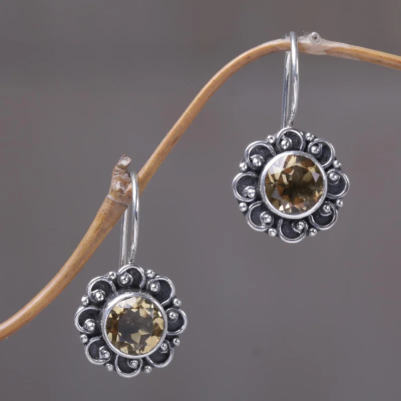 - Remote interactive pet feederSingaraja Sunflower Sterling Silver and Citrine Sunflower Drop Earrings