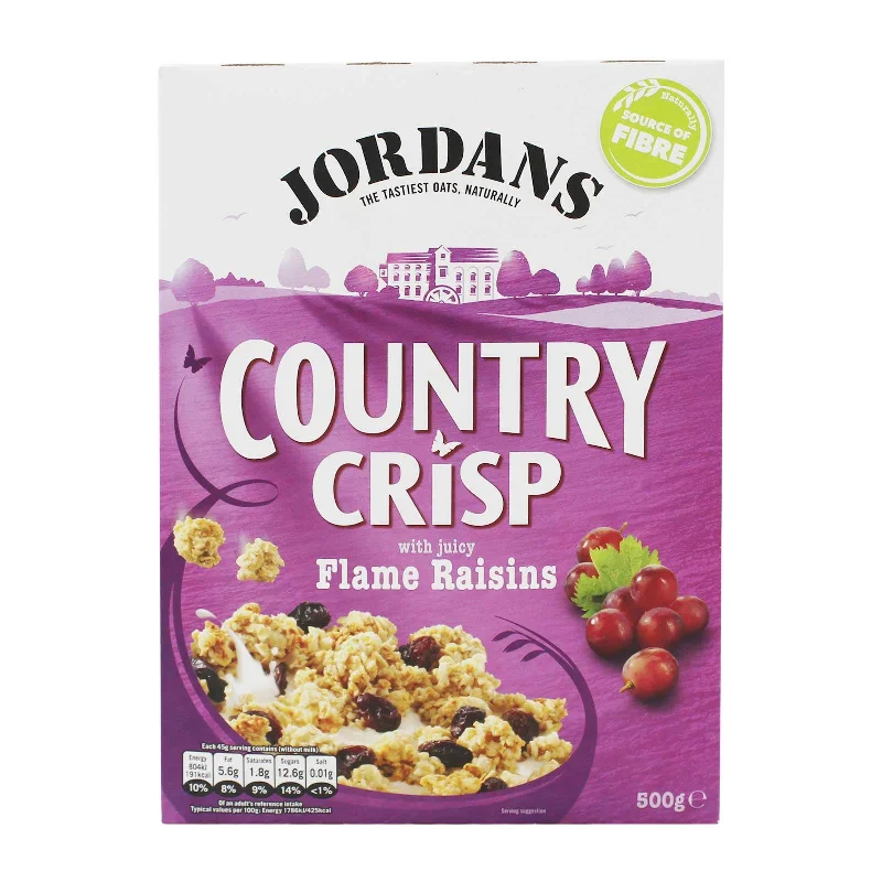 - Air box TSA certified check-inJORDANS COUNTRY CRISP FLAME RAISIN500G*1