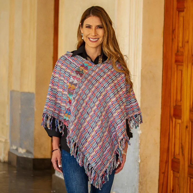 - Dog heart rate monitoring collarColor of the Morning Multicolored Striped Cotton Poncho from Mexico