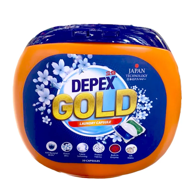 ---Depex Gold Laundry Liquid Capcule Detergent 16g x 50