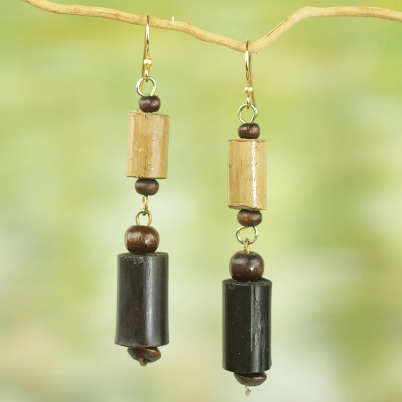 - Automatic temperature adjustment cat bedAfrican Homestead Bamboo and Sese Wood Dangle Earrings Brass Hooks from Ghana