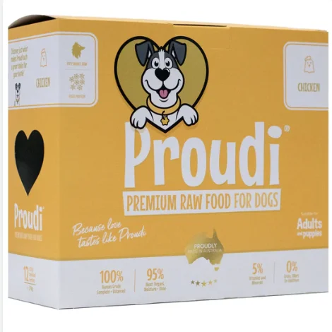 - Organic cotton dog bibsProudi Dog Frozen Food - Chicken (2.4kg)