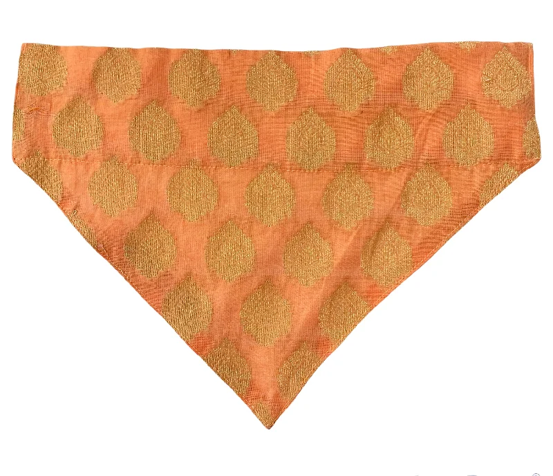 Pet raincoatDog Bandana: Traditional Indian Wear Bandana for Pets (Peach)