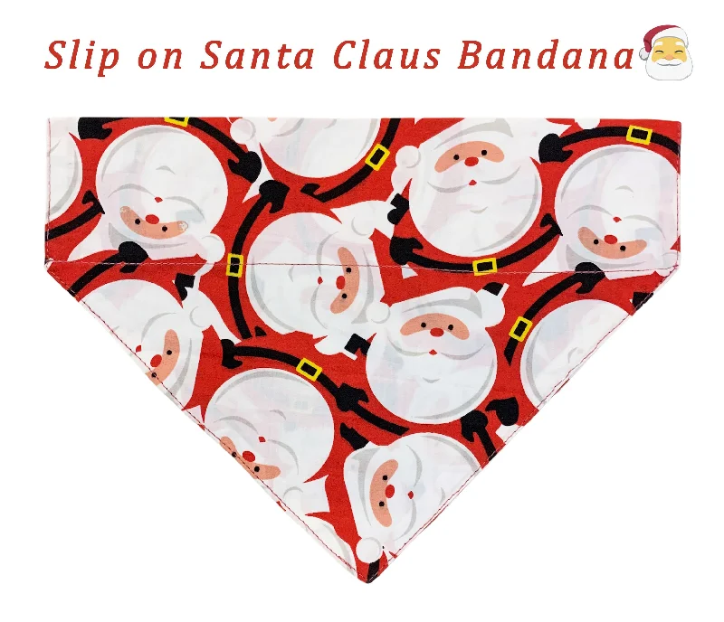 Classification by season or weather:Dog Bandana for Christmas: Santa Claus Bandana for Pets