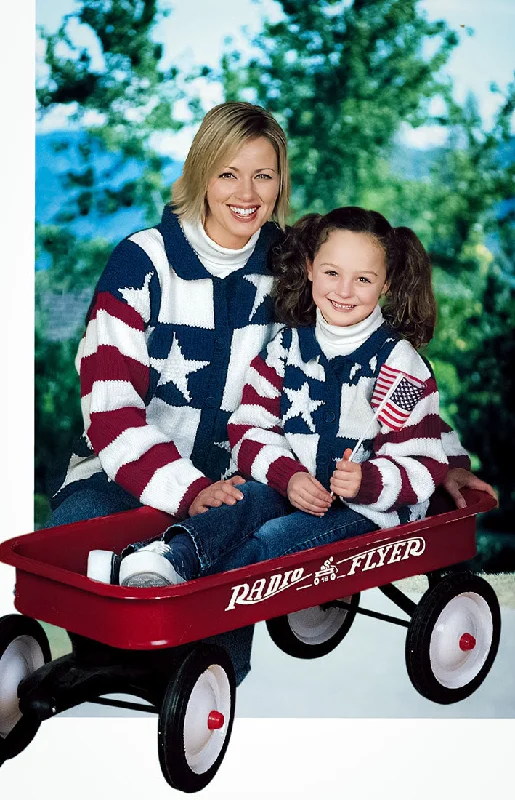 ---Stars and Stripes Child's Cardigan Pattern