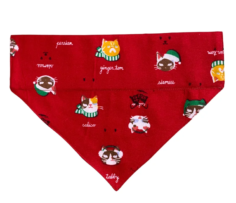 Pet cotton clothesChristmas Dog Bandana: Vibrant Winter Bandana for Dogs and Cats