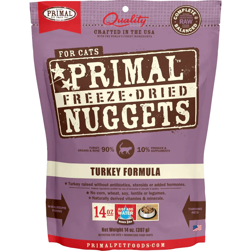 	Primal - Nuggets  - Freeze Dried Nuggets - Turkey Formula (Cat Food)