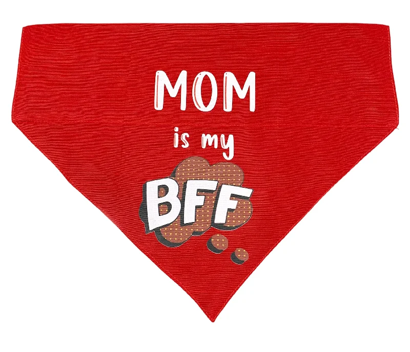 Pet sun protection clothesDog Bandana: Mom is my BFF Bandana for Pets (Red)