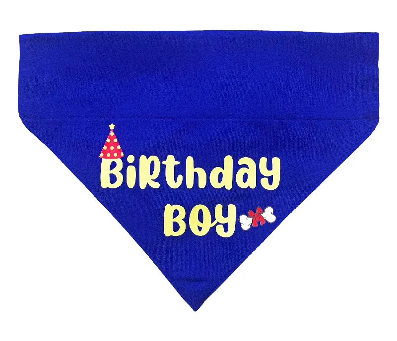 Pet Halloween clothesDog Bandana: Birthday Boy Bandana for Pets