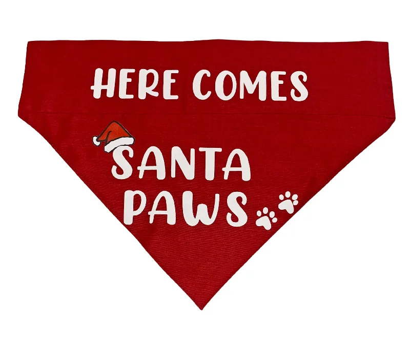 Pet rehabilitation recovery clothes (such as post-operative clothes)Dog Bandana for Christmas: Holiday Santa Paws Bandana for Pets